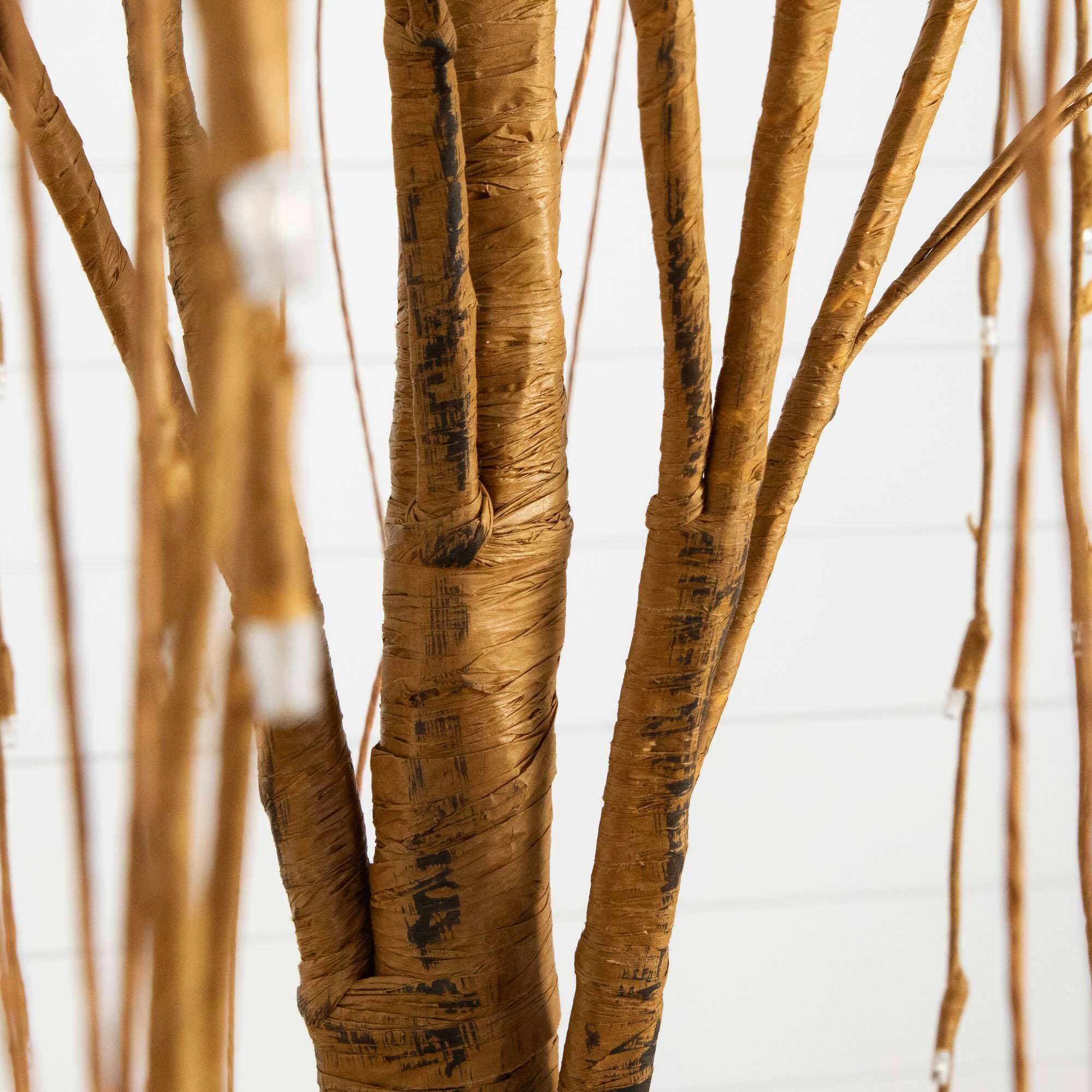 6ft. Pre-Lit Willow Artificial Christmas Tree, Warm White LED Lights